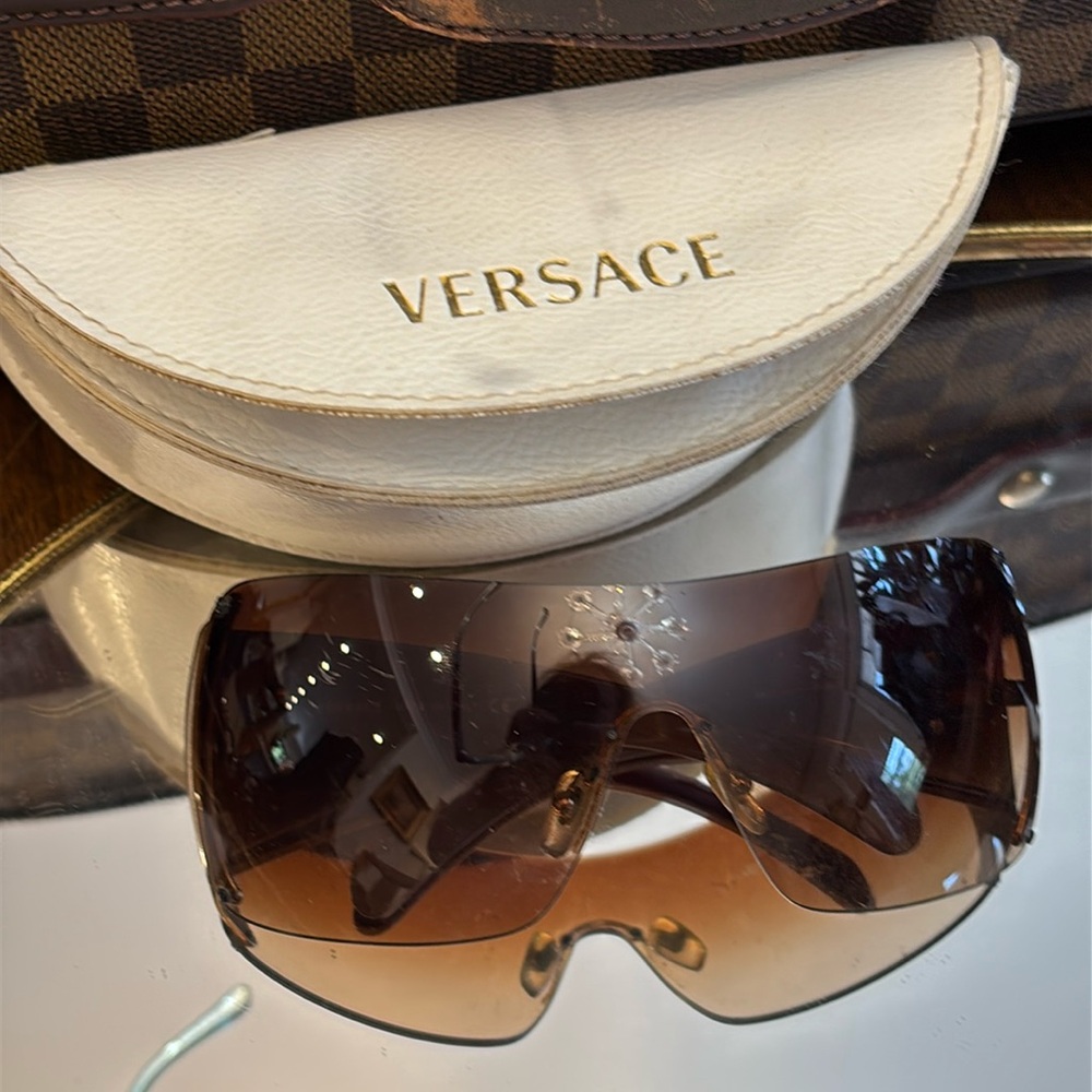 Versace Unisex Wrap Around Sunglasses